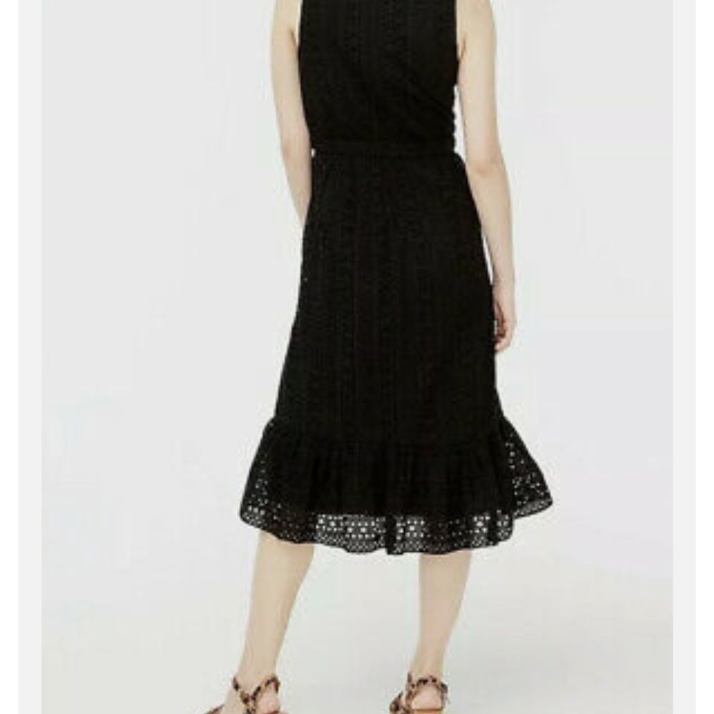 J Crew Women's Eyelet-embroidered tiered midi dress. Size 4